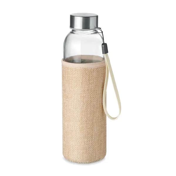 Trinkflasche Glas 500ml - UTAH TOUCH - Beige