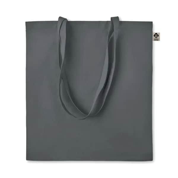 Organic-Cotton Einkaufstasche - ZIMDE COLOUR - Steingrau