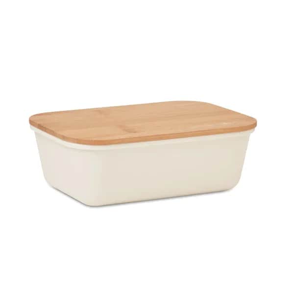 Lunchbox mit Bambus-Deckel - THURSDAY - Beige