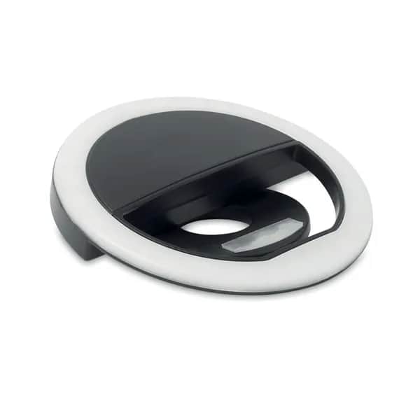 Selfie-Ringlicht mit Clip - HELIE - Schwarz