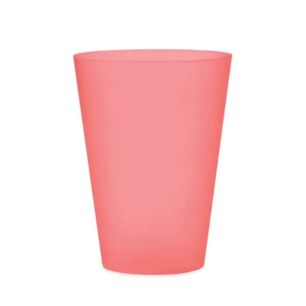 Wiederverwendbarer Becher 300ml - FESTA - Transparent Rot