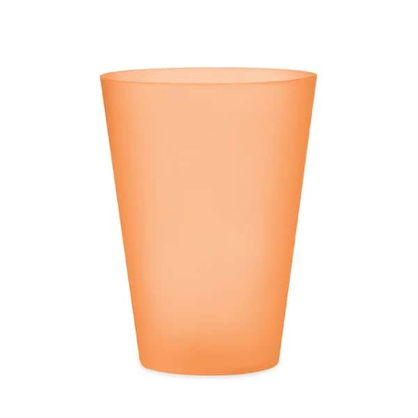 Wiederverwendbarer Becher 300ml - FESTA - Transparent Orange