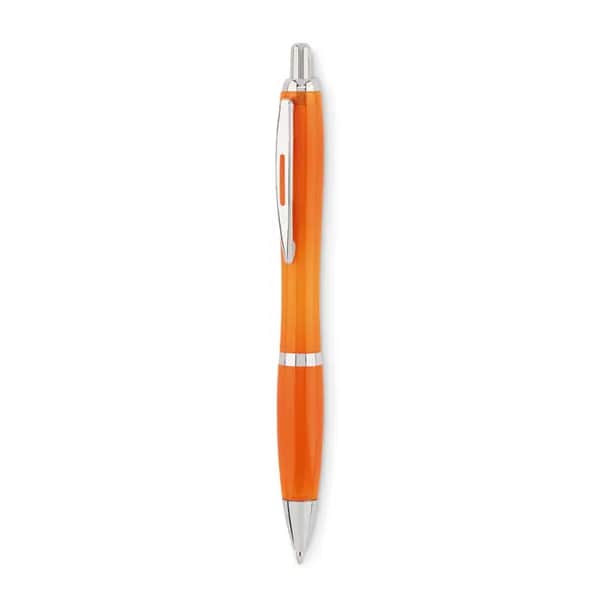Druckkugelschreiber RPET - RIO RPET - Transparent Orange