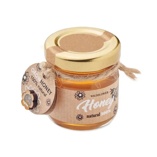 Wildblumenhonig 50 g Glas - BUMLE - Holz