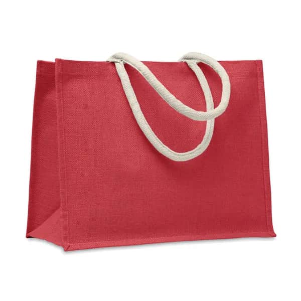 Einkaufstasche Jute - AURA - Rot