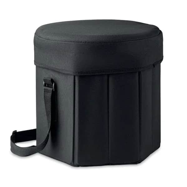 Klappbarer Hocker/Tisch - SEAT & DRINK - Schwarz