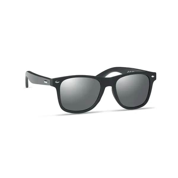 Sonnenbrille mit Bambus - RHODOS - Silber Glänzend
