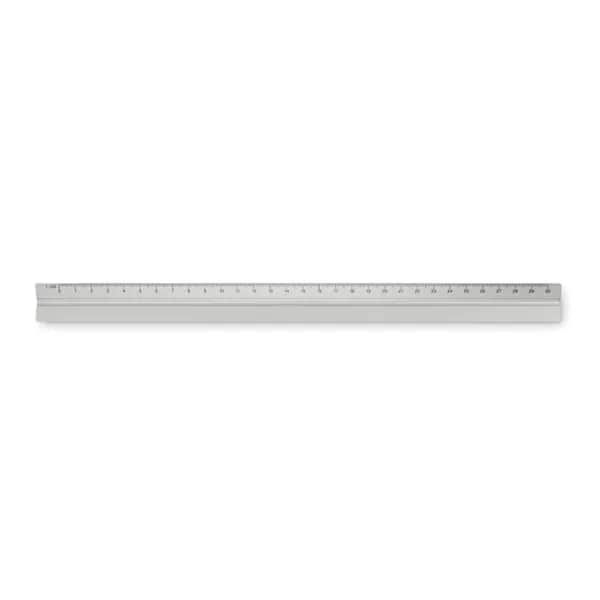 Dreikantlineal Aluminium 30cm - TRIA - Mattsilber