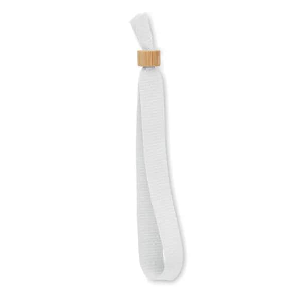 Armband RPET-Polyester - FIESTA - Weiß