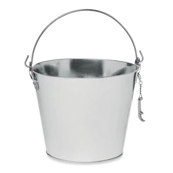 Metalleimer 4L - BUCKY - Mattsilber