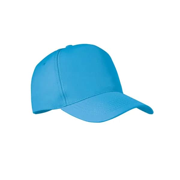 RPET CAP 5 PANELS 210G/M² - SENGA - Türkis