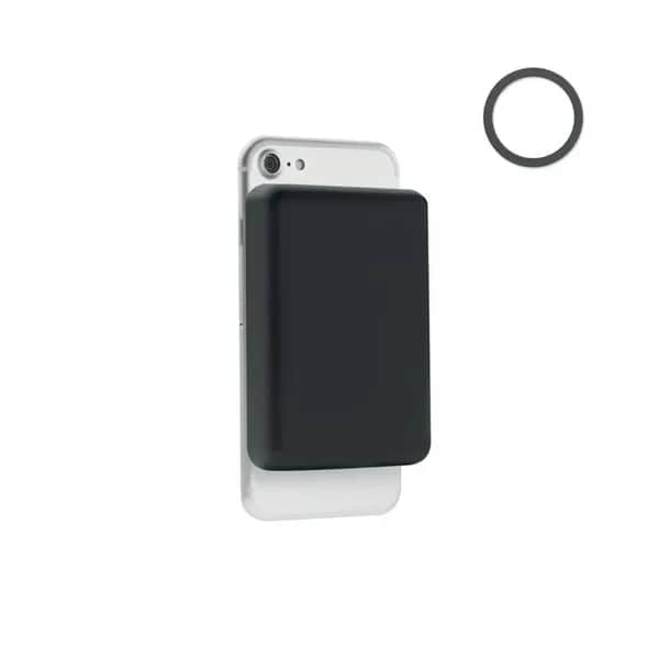 Powerbank mit Ladestation 15W - DOUBLETIC - Schwarz
