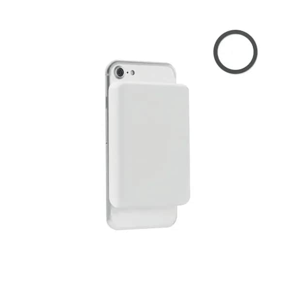 Powerbank mit Ladestation 15W - DOUBLETIC - Weiß