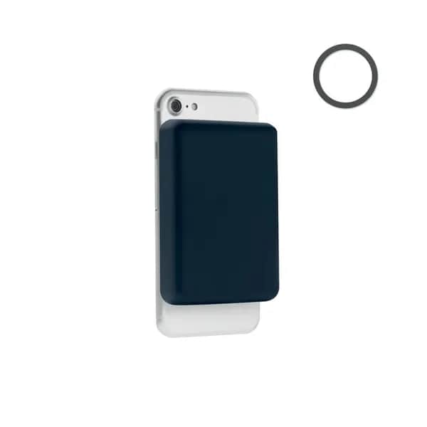 Powerbank mit Ladestation 15W - DOUBLETIC - Marineblau
