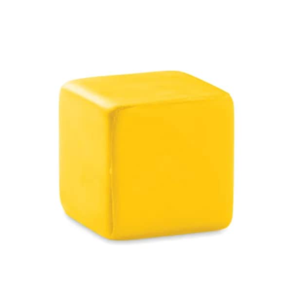 Anti-Stress-Würfel - SQUARAX - Gelb