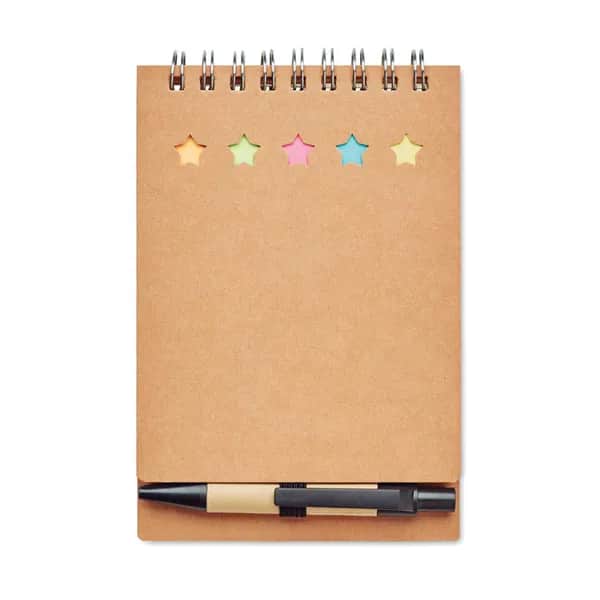 Notizbuch mit Klebezetteln - MULTIBOOK - Beige