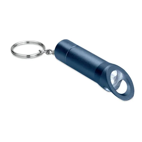 Schlüsselring aus Metall - LITOP - Marineblau