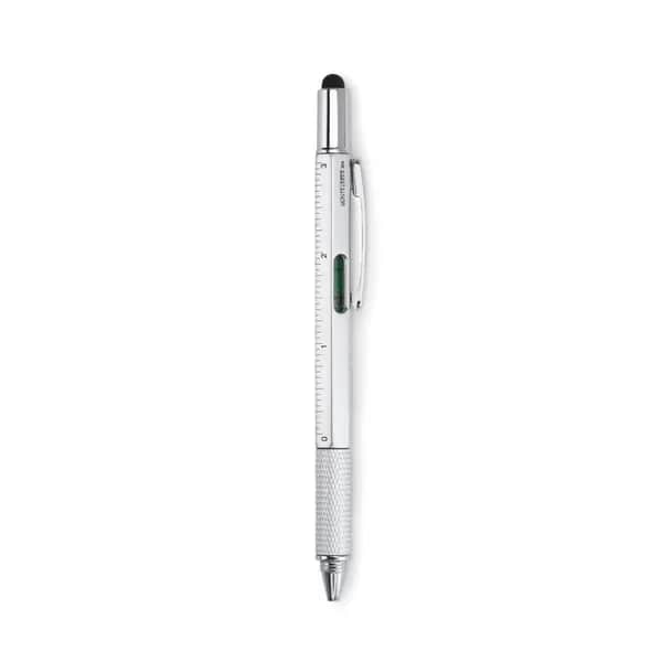 Kugelschreiber Multifunktion - TOOLPEN - Mattsilber