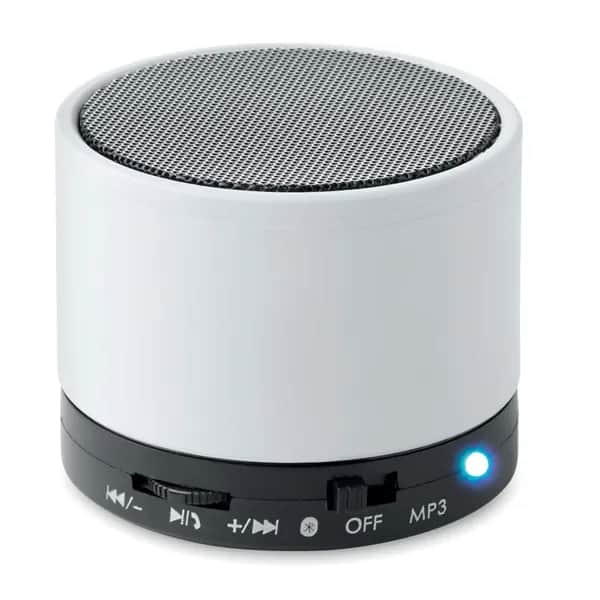 Wireless Lautsprecher, rund - ROUND BASS - Weiß