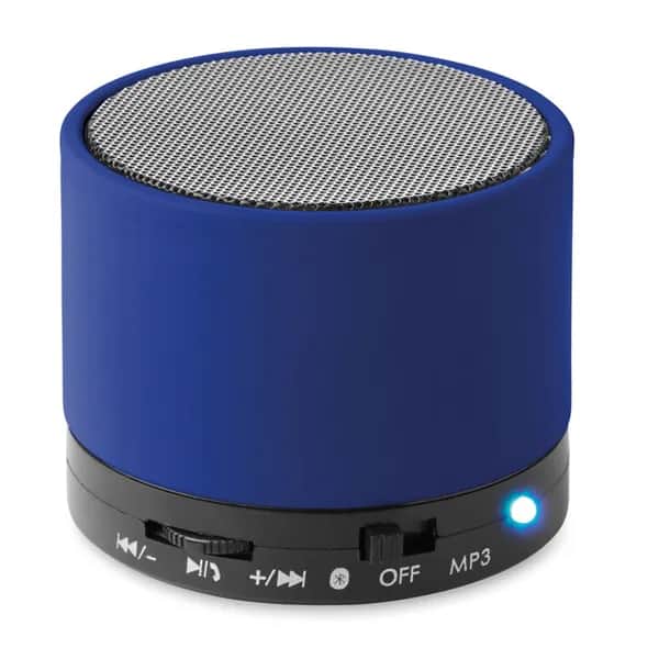 Wireless Lautsprecher, rund - ROUND BASS - Königsblau