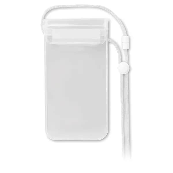 Wasserfeste Smartphone Hülle - COLOURPOUCH - Transparent Weiß