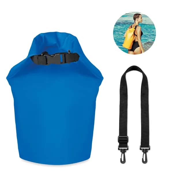 Wasserfester Beutel 10l - SCUBA - Königsblau