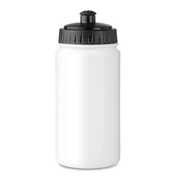 Trinkflasche PE 500ml - SPOT FIVE - Weiß