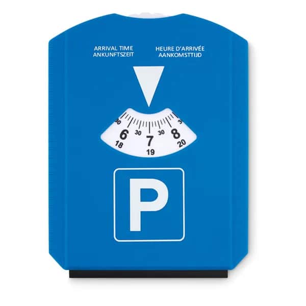 Parkscheibe mit Eiskratzer - PARK &  SCRAP - Blau