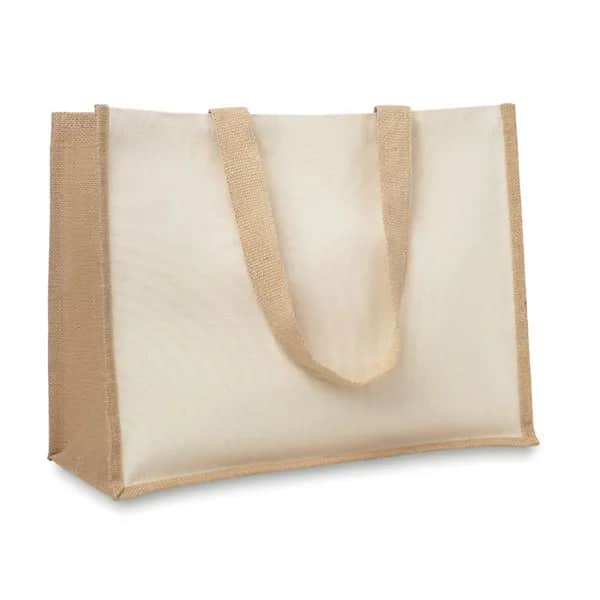 Jute/Canvas Shopper  - CAMPO DE FIORI - Beige