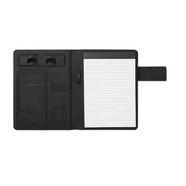 DIN A5 Portfolio & Powerbank - POWERNOTY - Schwarz