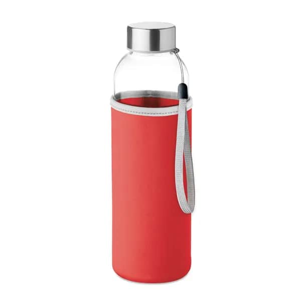 Trinkflasche Glas 500 ml - UTAH GLASS - Rot