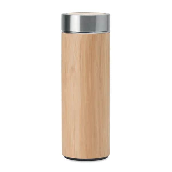 Doppelwandige Trinkflasche    MO9421 -03 - BATUMI - Holz
