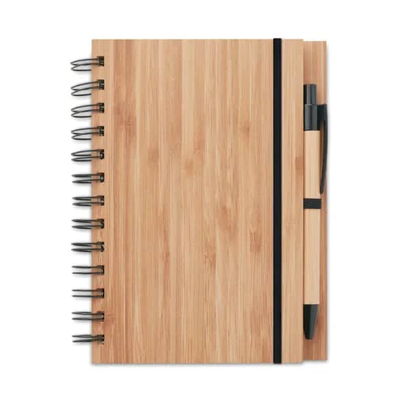 Notizbuch Bambusdeckel - BAMBLOC - Holz