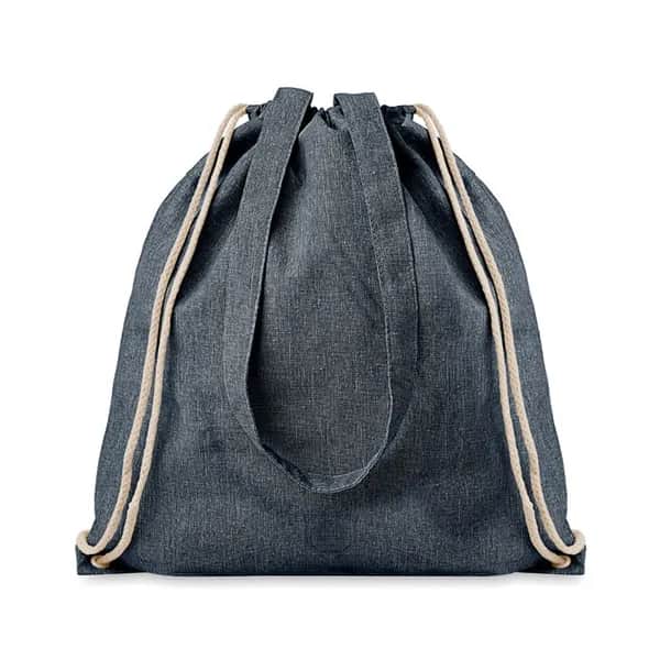 Beutel mit Kordelzug recycelt - MOIRA DUO - Blau