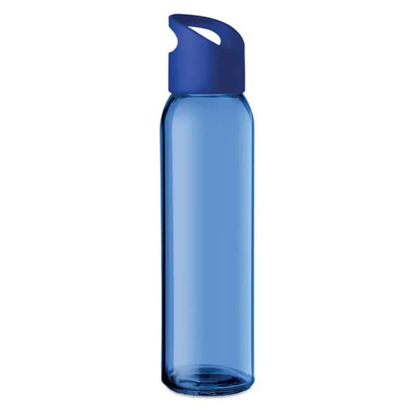 Trinkflasche Glas 470 ml - PRAGA - Königsblau