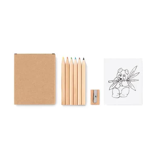 Mal-Set mit Buntstiften - LITTLE VANGOGH - Beige