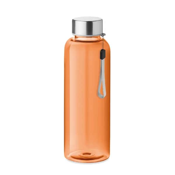 RPET-Flasche 500ml - UTAH RPET - Transparent Orange