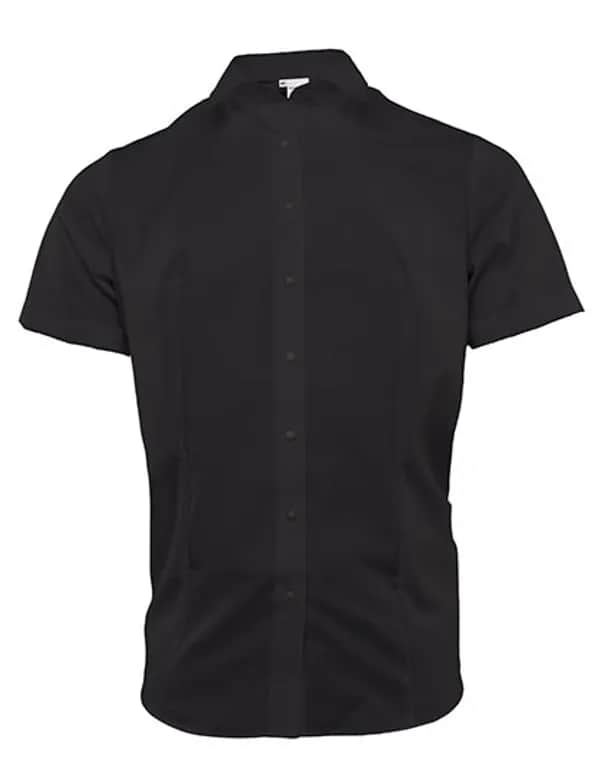 Women´s Blouse Comfort Fit Short Sleeve - Black