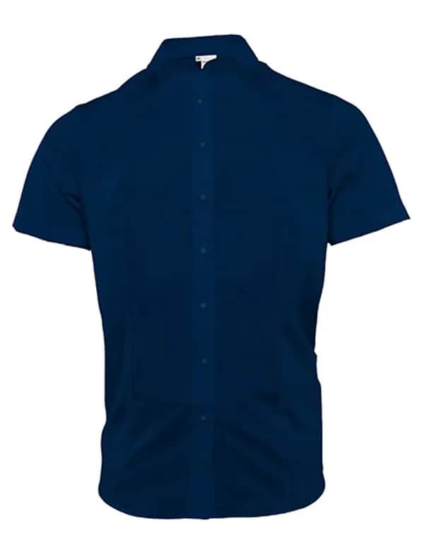 Women´s Blouse Comfort Fit Short Sleeve - Navy