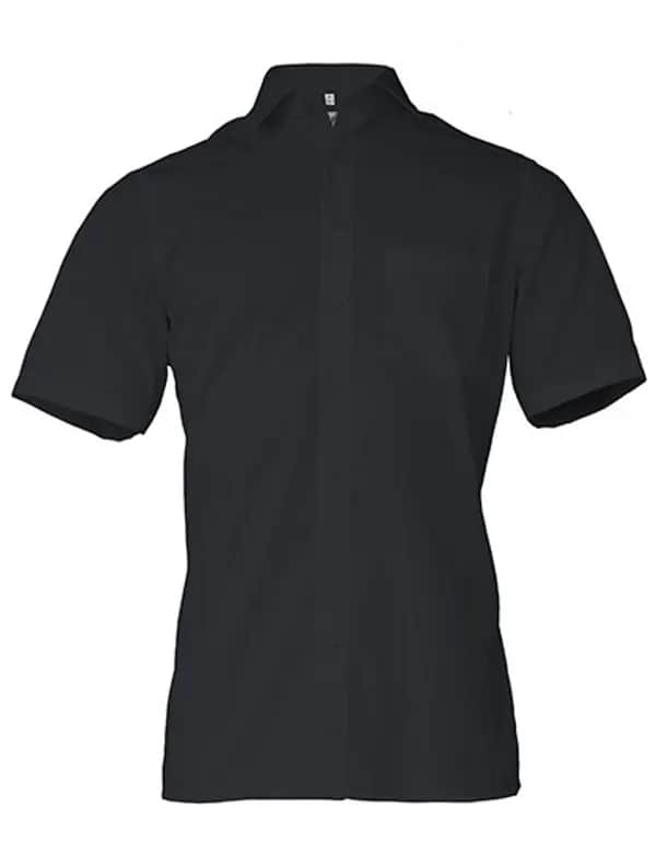 Men´s Shirt Comfort Fit Short Sleeve - Black