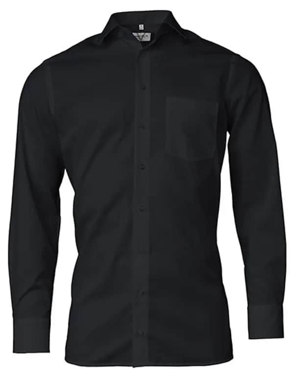 Men´s Shirt Modern Fit Long Sleeve - Black