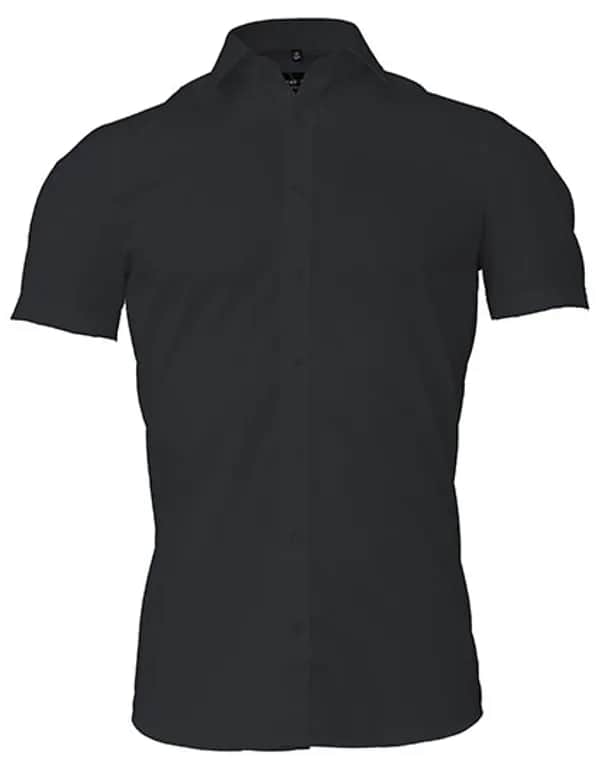 Men´s Shirt Body Fit Short Sleeve - Black
