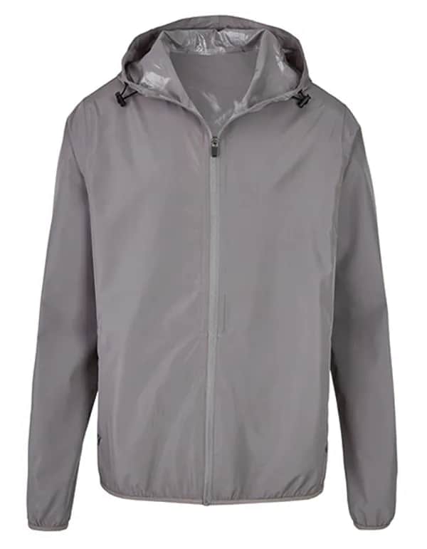 my mate - Unisex Hooded Windbreaker - Grey Solid