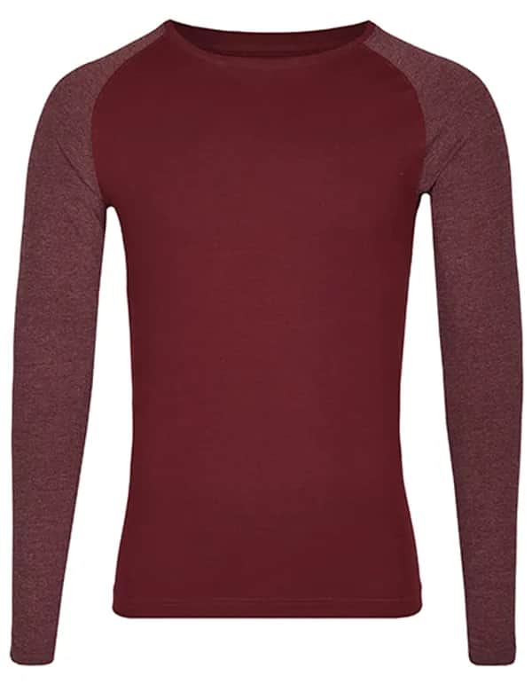 my mate - Unisex Long Sleeve - Burgundy/Heather Burgundy