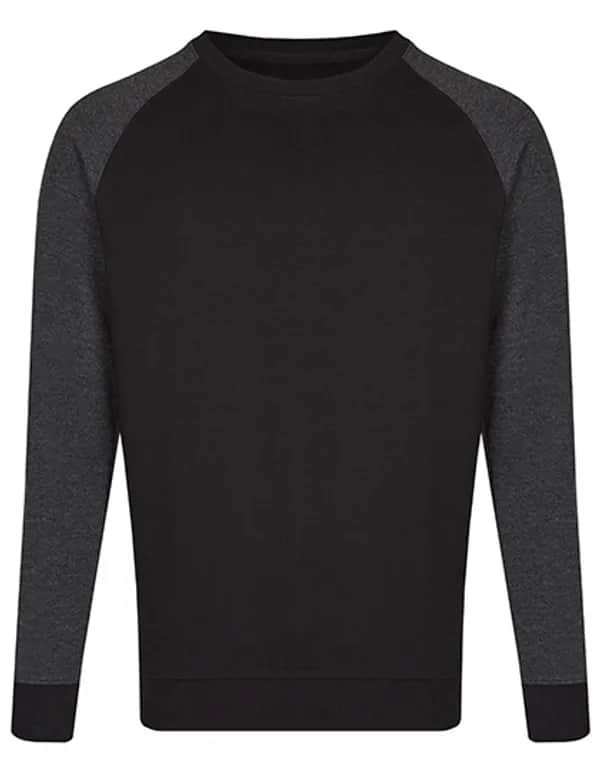 my mate - Men´s Crew Neck Sweat - Black/Heather Black