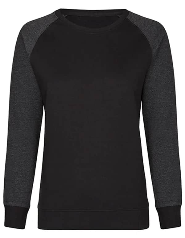 my mate - Ladies´ Crew Neck Sweat - Black/Heather Black