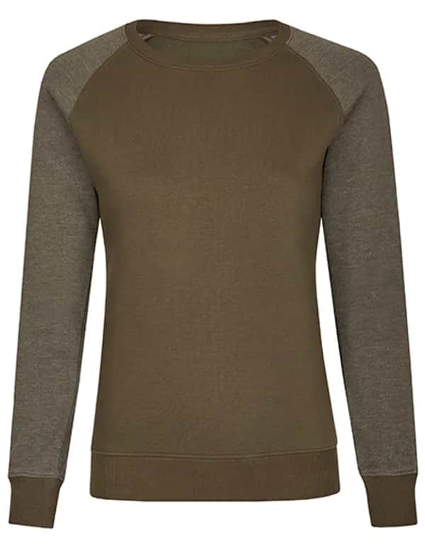 my mate - Ladies´ Crew Neck Sweat - Olive/Heather Olive