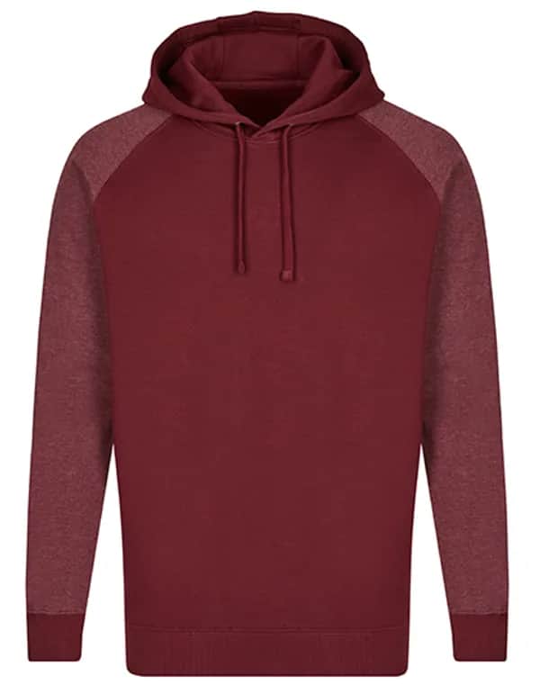 my mate - Men´s No Pocket Hoody - Burgundy/Heather Burgundy