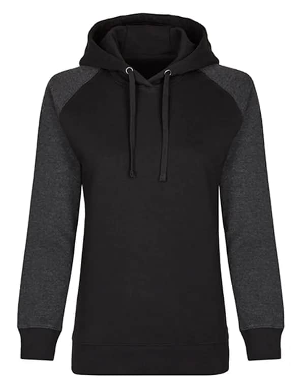 my mate - Ladies´ No Pocket Hoody - Black/Heather Black