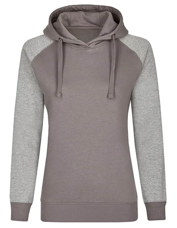 my mate - Ladies´ No Pocket Hoody - Grey Solid/Heather Grey